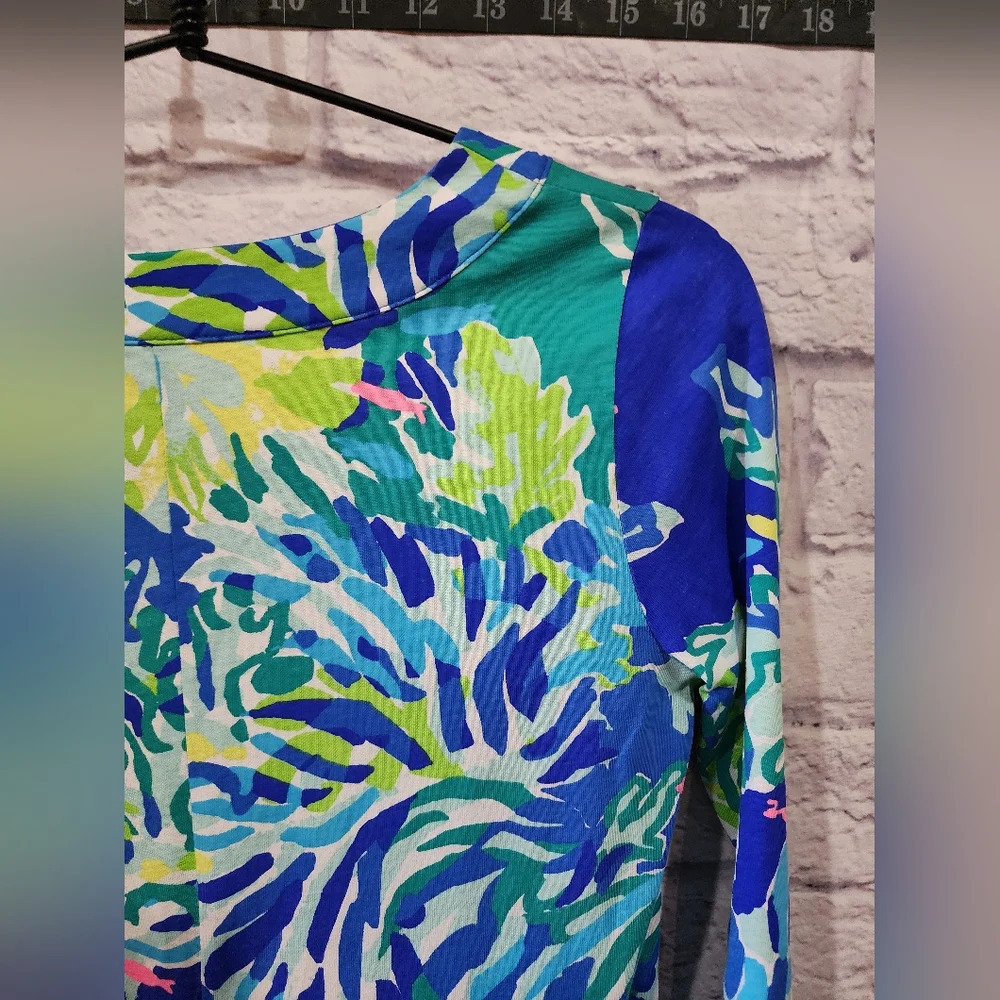 Lilly Pulitzer Riva Dress in the Wade and Sea Pattern Summer Resort Size XS - Picture 5 of 8